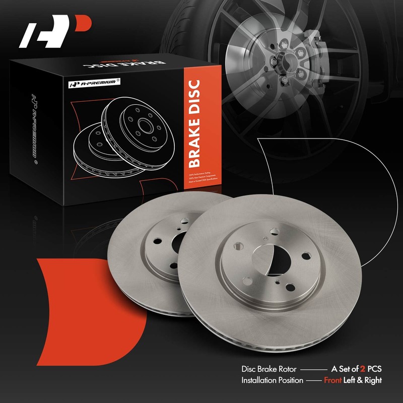 A-Premium 2x Disc Brake Rotor Front L & R for Lexus GS300 2006-2006 IS250 09-15 gallery