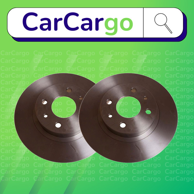 Premium Solid Front Brake Discs Pair Fiat Punto 60 1.2 1993-2000 257 mm