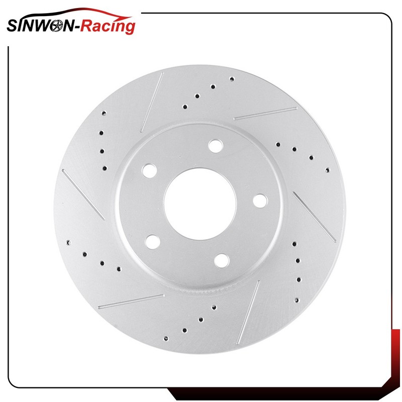 Ceramic Pad and Brake Disc Rotors Front Drill Slot For Infiniti M45 2003 - 2004 gallery