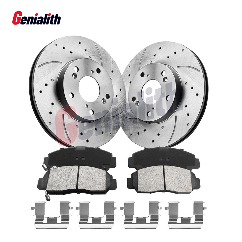 Front Disc Rotors Ceramic Pads Brake Kit for 2006 Honda Accord Civic Acura CSX
