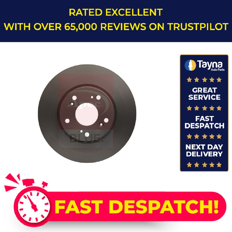 2x Brake Discs Pair Vented fits HONDA FR-V BE1 1.7 Front 2004 on D17A2 282mm Set