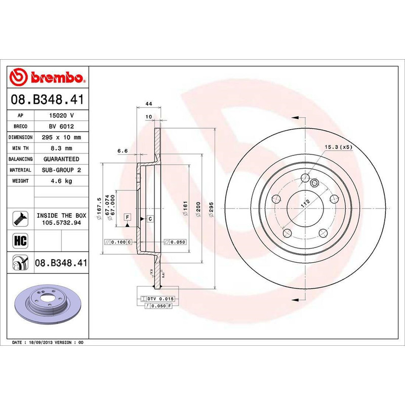 Front Rear Kit Brake Rotors Ceramic Pads Brembo Fits 2017 Mercedes-Benz CLA250 gallery
