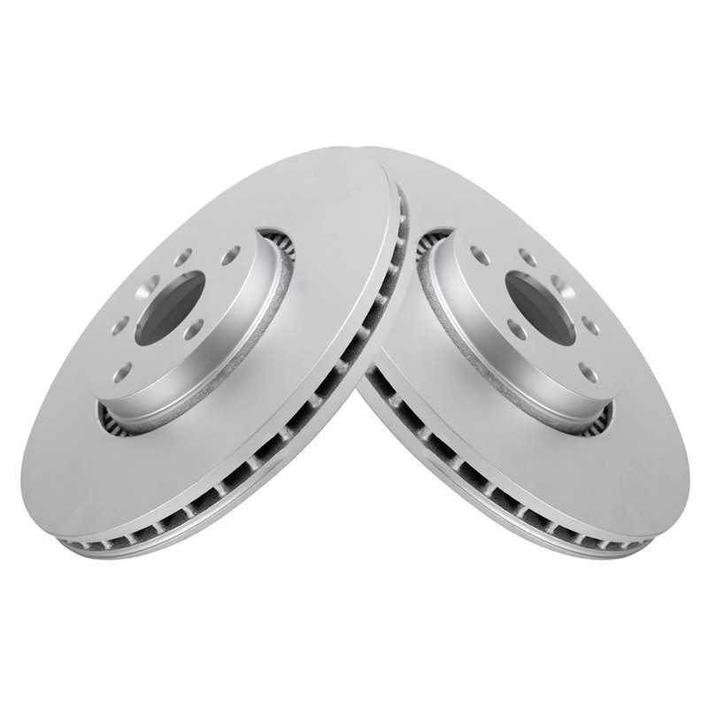 TRQ BRA22737 Disc Brake Rotors For Volvo XC60 2010-2015 Front