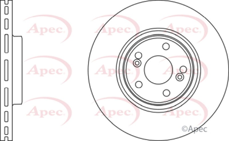 Fits Renault Laguna 2001-2007 2.0 dCi 2.2 2.9 3.0 Brake Disc Front Apec gallery