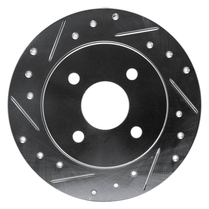 For Saturn SW2 93-98 DFC Premium Drilled & Slotted Rear Driver Side Brake Rotor