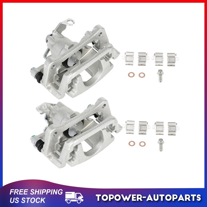 2PCS Rear Brake Calipers w/Bracket For 2012-2017 Dodge Grand Caravan Left Right gallery