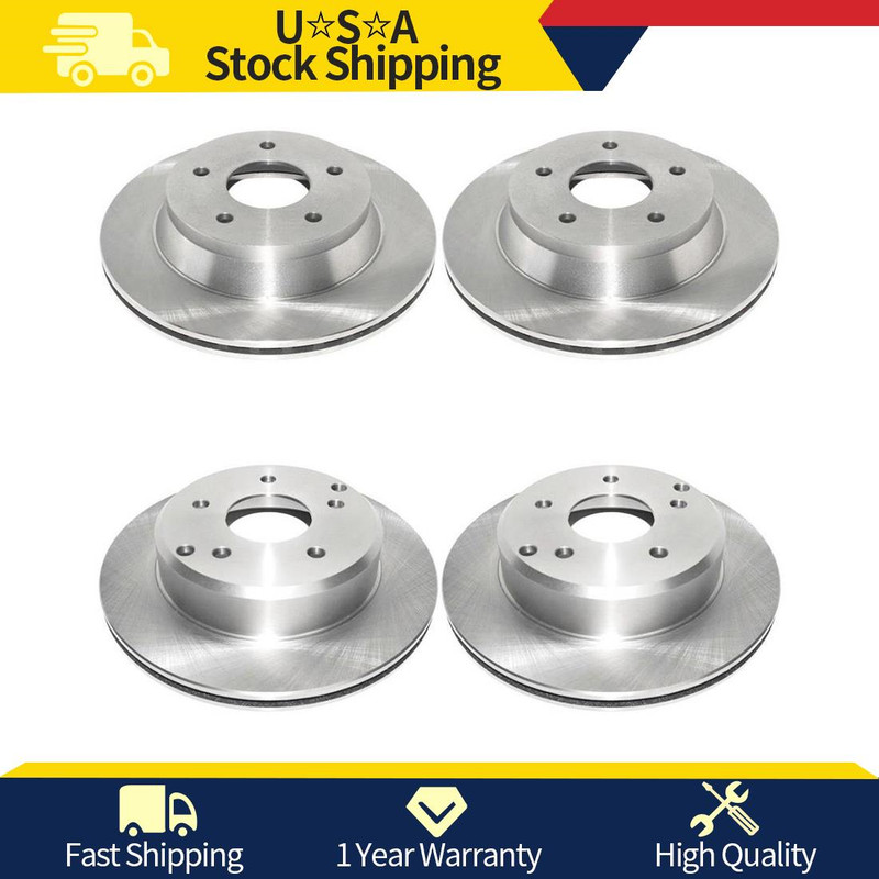 4PCS DuraGo Brake Rotor Front Rear Fits Corvette Chevrolet 1984 1985 1986 1987_t