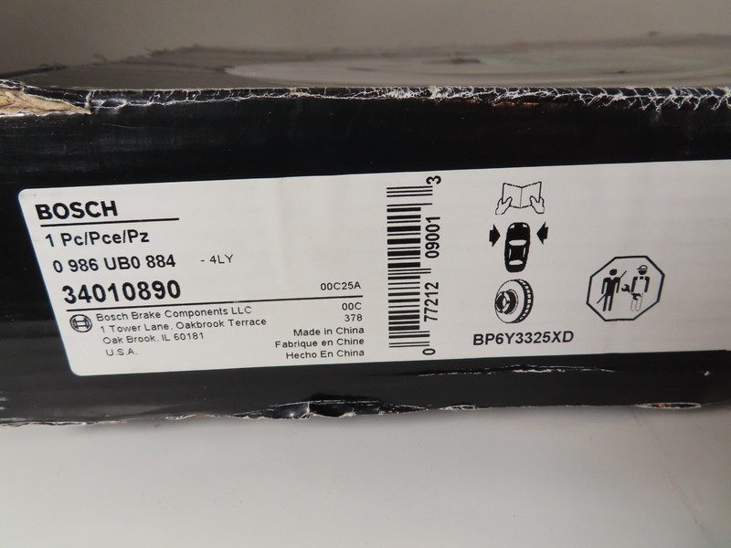 Bosch Front QuietCast Single Brake Disc 34010890 For Select Mazda 3, 3 Sport, 5 gallery