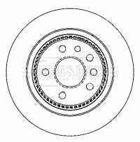 2x Brake Discs Pair Solid Rear 286mm BBD4312 Borg & Beck Set 12763591 4907523 gallery