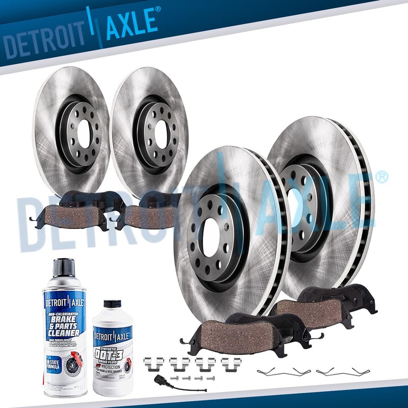 312mm Front 260mm Rear Brake Rotors Pads for Audi A3 Quattro Volkswagen Jetta