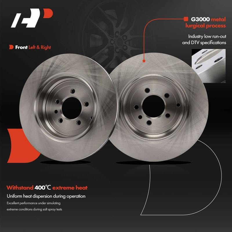 A-Premium Rear Disc Brake Rotors & Ceramic Pads for Land Rover Range Rover Sport gallery