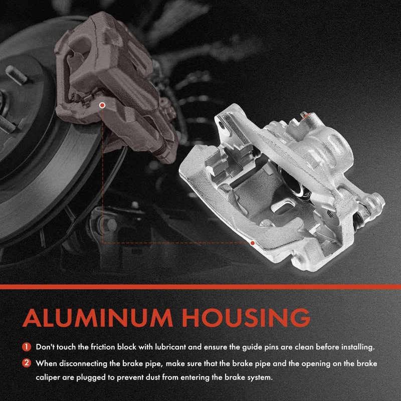 Drilled Brake Rotor Pad + Brake Caliper for Subaru Forester 09-13 Impreza Rear gallery