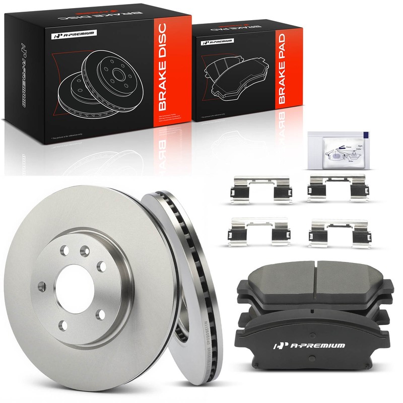 A-Premium Front Disc Brake Rotors & Ceramic Pads for Buick Verano 12-17 Chevy