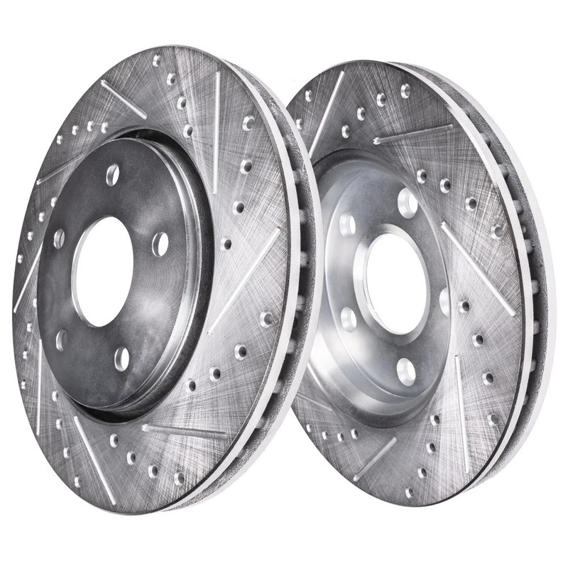 Front Brake Rotors Disc Rotors Ceramic Pads Kit For Dodge Ram 1500 Aspen gallery