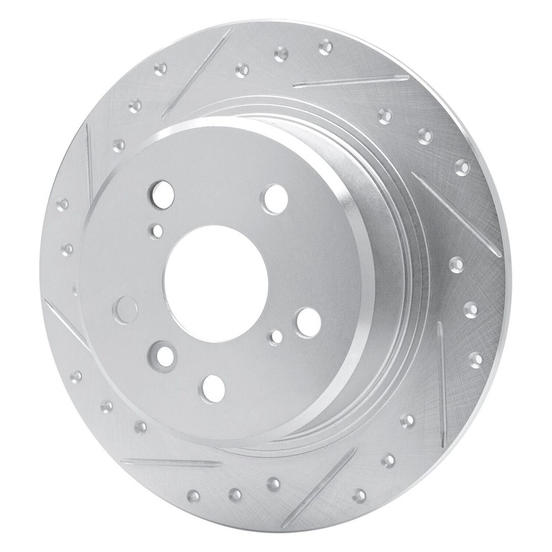 For Toyota Avalon 95-99 Brake Rotor eLINE Drilled & Slotted 1-Piece Rear Driver gallery