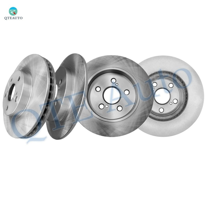 Set 4 Front 255mm-Rear 259mm Brake Disc Rotors To 2012-2015 Toyota Prius Plug-IN