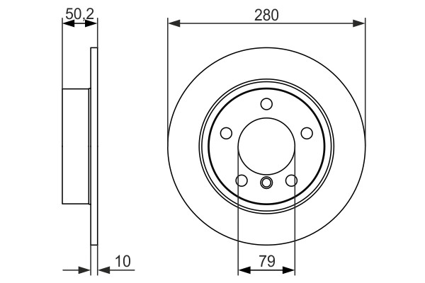 2x Brake Discs Pair Solid fits MINI PACEMAN COOPER R61 1.6D Rear 12 to 16 280mm gallery