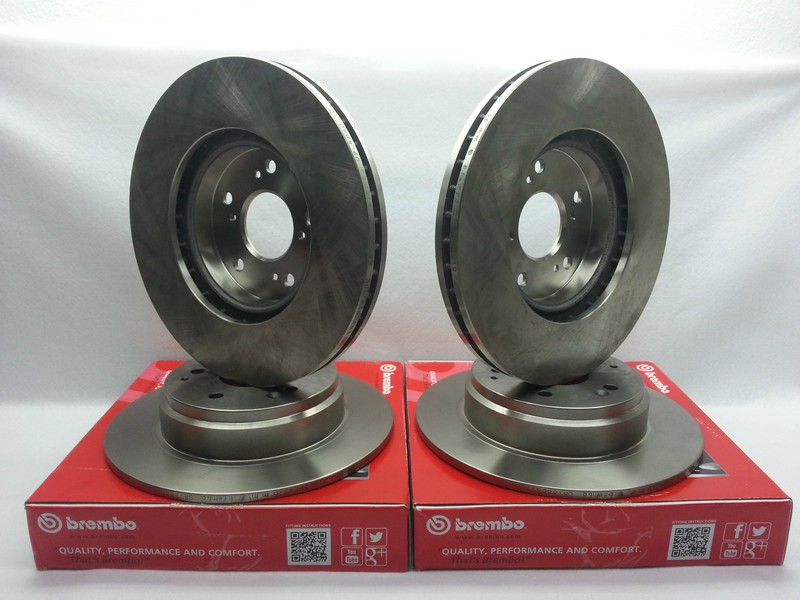 Genuine Brembo Front & Rear Disc Brake Rotors Set 4 PCS for Lexus GS IS300 SC430