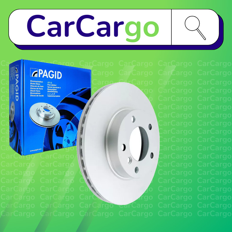 Pagid Vented Front Brake Discs Pair For BMW 3 Series 318ti 1996-1999 286 mm