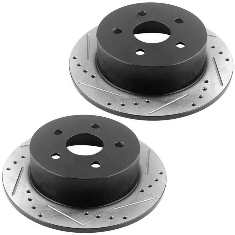 Rear Disc Rotors + Brake Pads for Dodge Avenger Caliber Chrysler 200 Sebring gallery