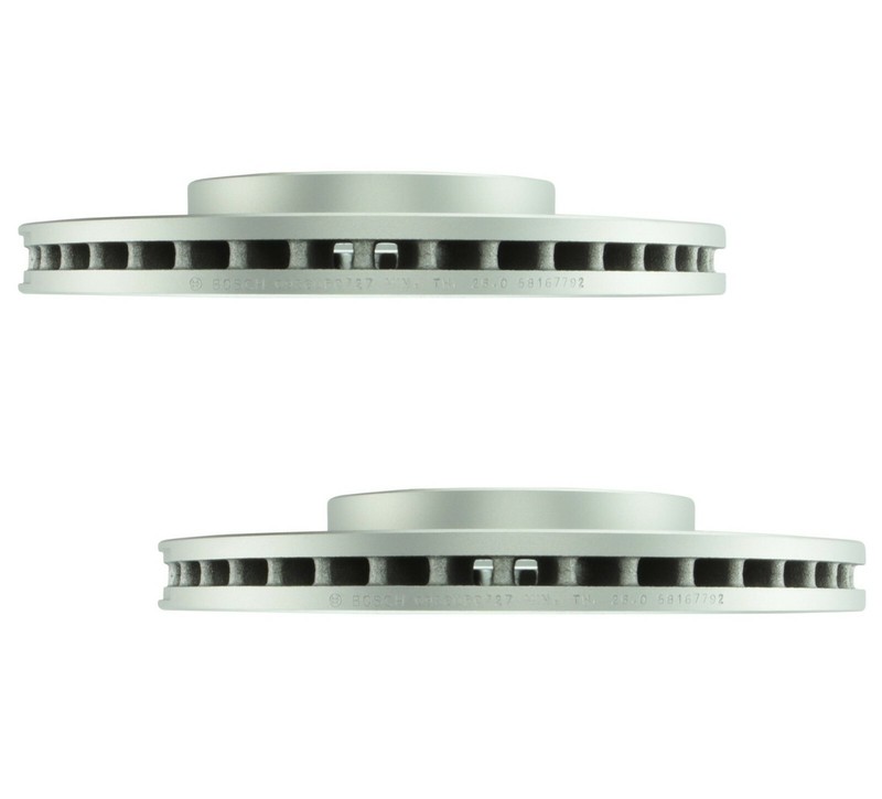 Bosch QuietCast Pair Set of 2 Front 299mm Vent Disc Brake Rotors For Acura Honda gallery
