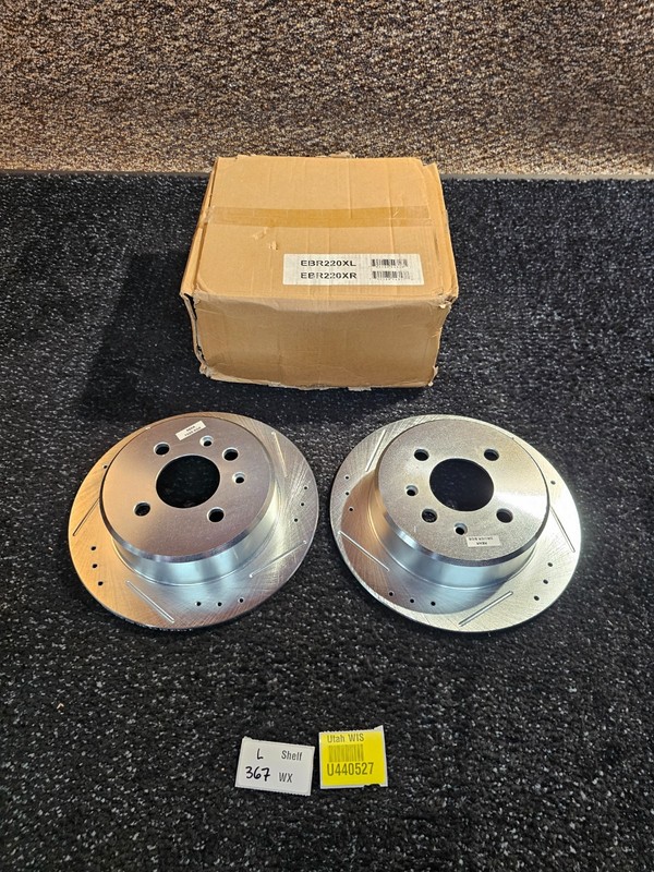 (QTY 2) Powerstop EBR220XPR Disc Brake Rotor Rear For 1987-1988 BMW 325is gallery