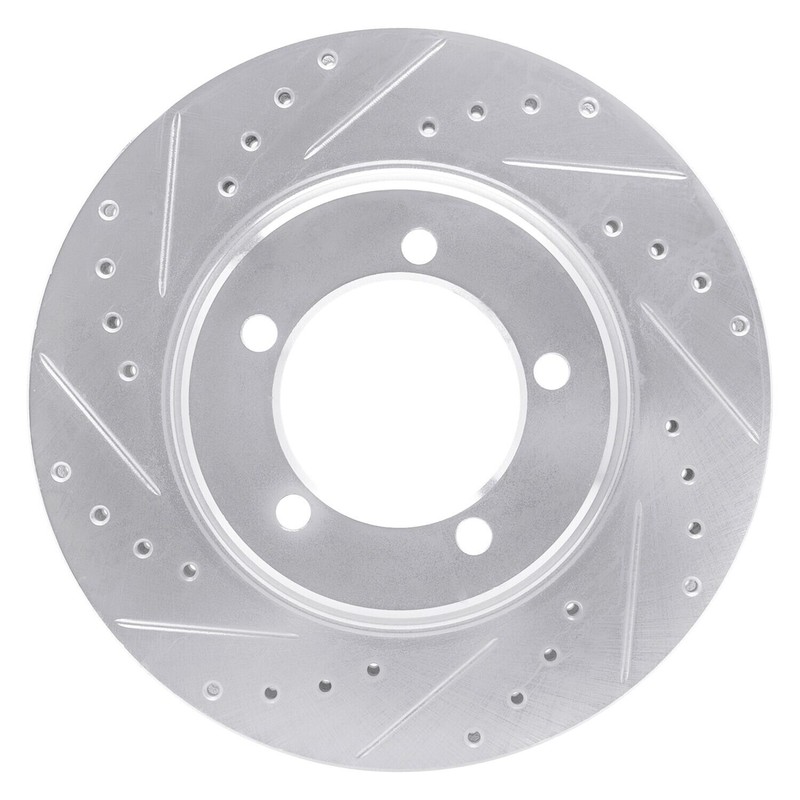 For Chevy Impala 67-70 Brake Rotor eLINE Drilled & Slotted 1-Piece Front Driver