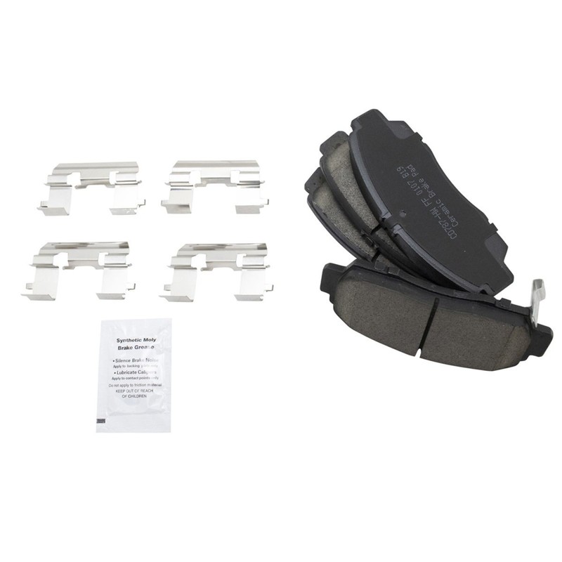 TRQ Performance Rotor & Ceramic Brake Pad Front & Rear Kit w/Chemicals gallery