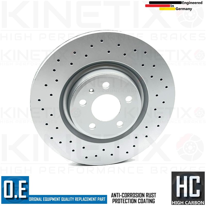 FOR AUDI S5 V6 FRONT DRILLED PERFORMANCE BRAKE DISCS APEC PADS SENSOR 345mm gallery