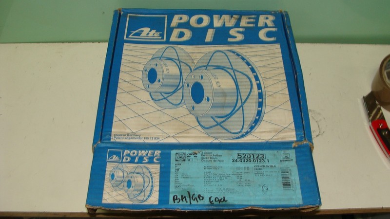 VOLKSWAGEN GOLF MK1 & MK2 1.6 & 1.8 GTI ATE FRONT POWER BRAKE DISCS 239MM