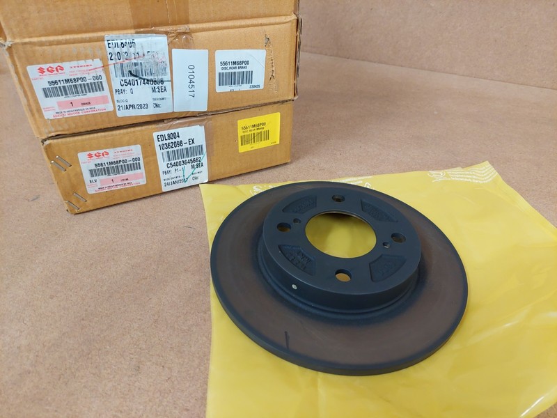 Suzuki Baleno Rear Brake Disc Set 55611M68P00 1.2 1.0 2016-on Genuine NEW