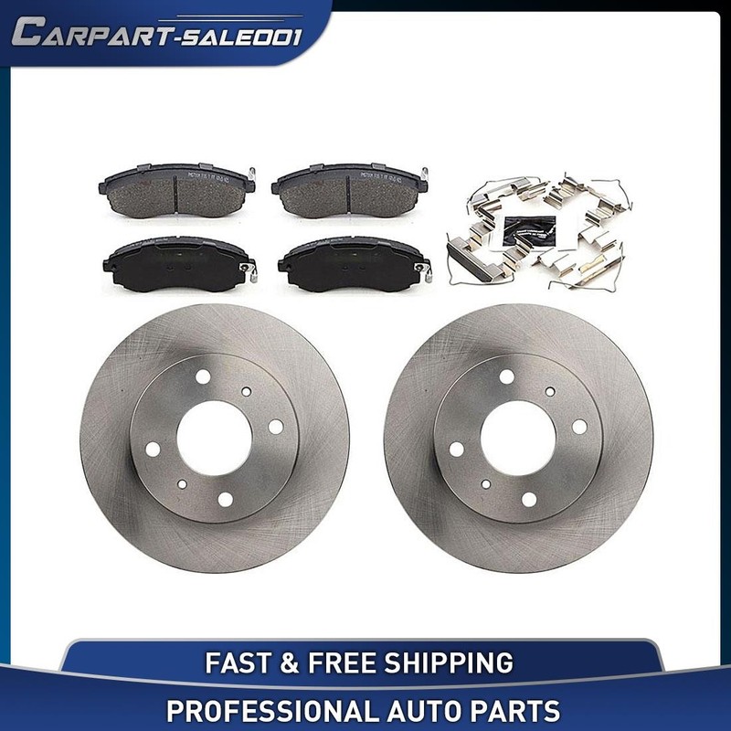 Front Disc Brake Rotors Brake Pads Kit fits 1991-1996 INFINITI G20 2.0L