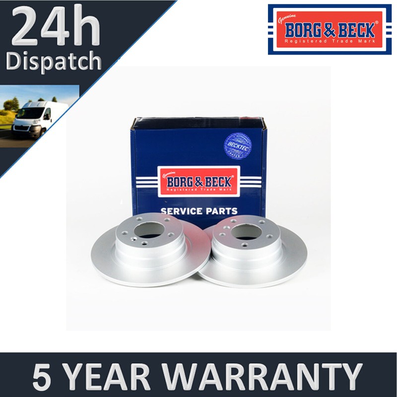 Fits BMW 3 Series 1 1.6 1.8 2.0 D 1x Brake Disc Rear Borg & Beck gallery