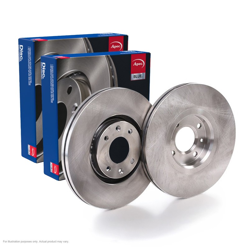 2X APEC Front Brake Discs for PEUGEOT 5008 2009-17 302mm Vented SDK6213