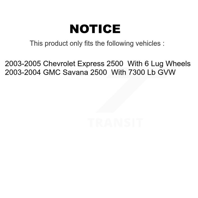 Front Rear Ceramic Brake Pads & Parking Shoes Kit For Chevrolet Express 2500 GMC gallery