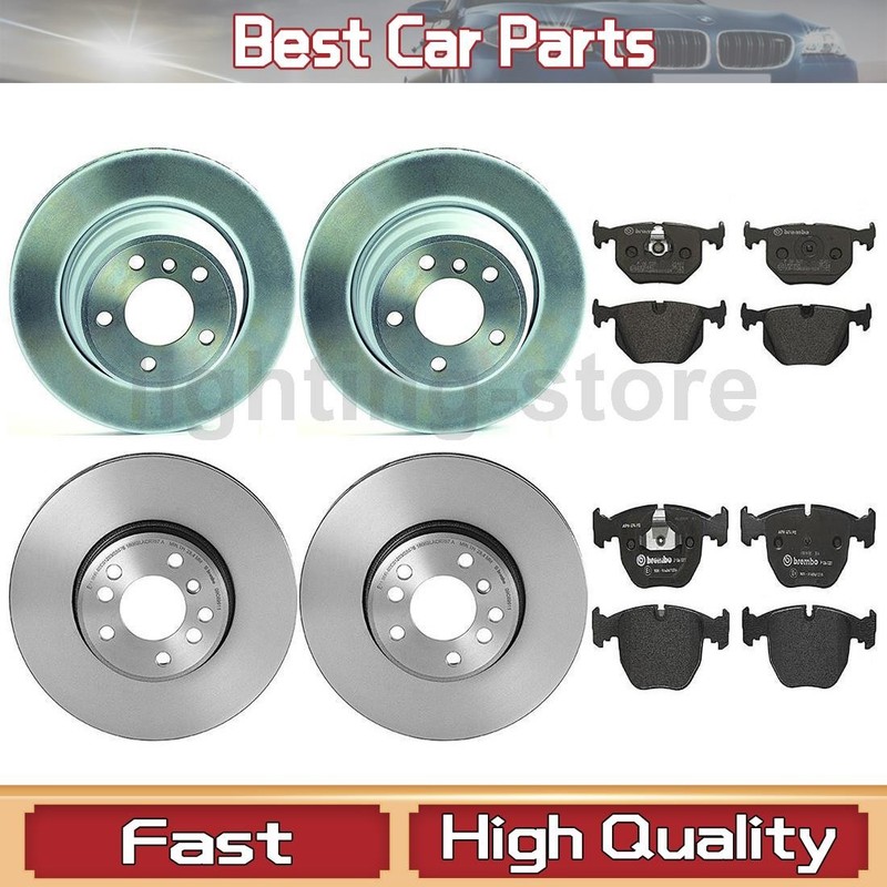 Front+Rear Brake Pads and Disc Rotors full set Fits 2004 BMW X5 2005 BMW X5