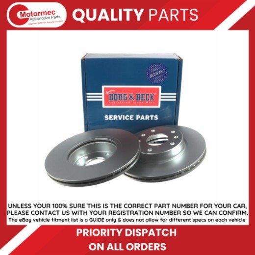 Borg & Beck brake disc pair – BBD4285