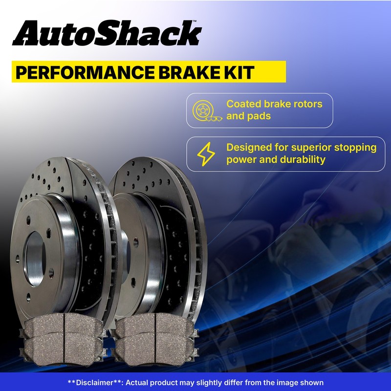 Front Rear Drilled Slotted Brake Rotors Pad for Chevy, Silverado 1500 01-05 gallery