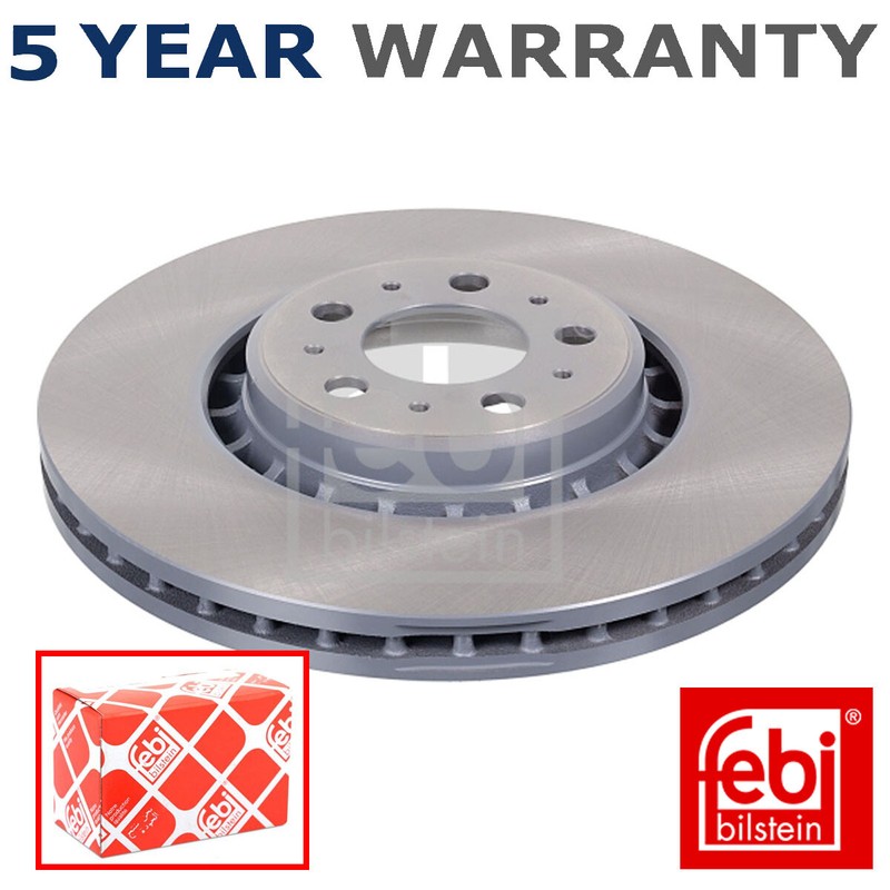 Febi Front 1x Brake Disc Fits Volvo XC90 2002-2014