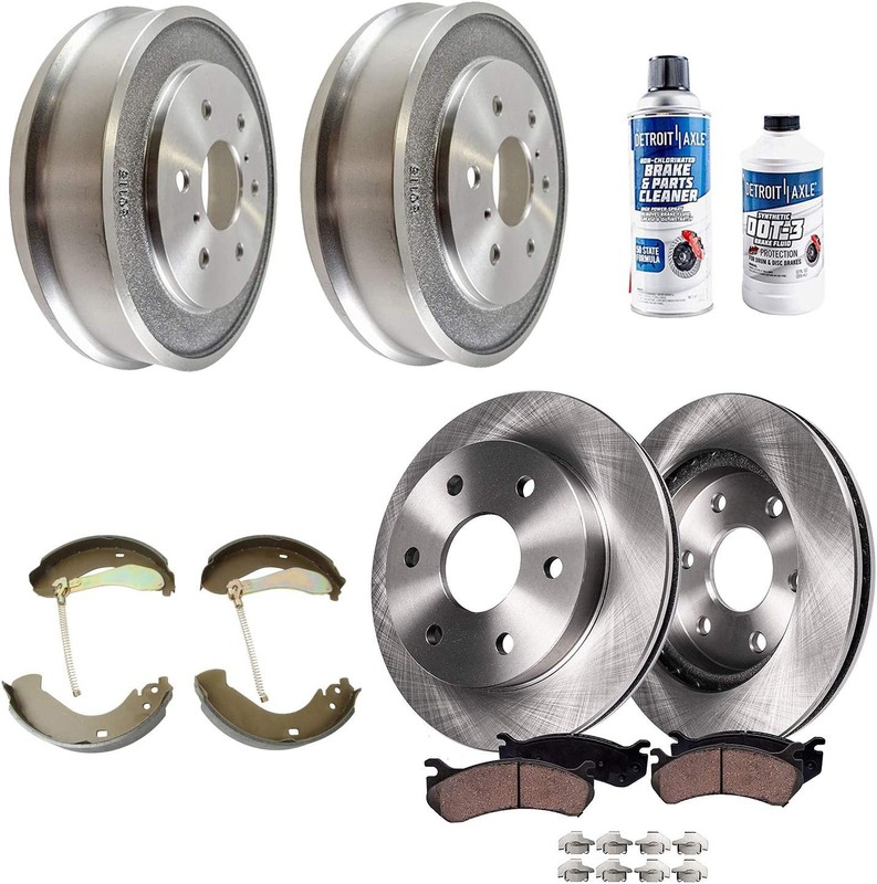6-Lug Front & Rear Brake Pads Rotors for 2005-2008 Chevrolet Silverado 1500