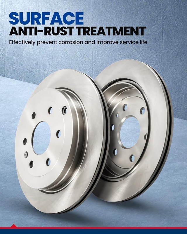 KAX Front Brake Kit, Carbon Fiber Ceramic Brake Pads and Rotors gallery