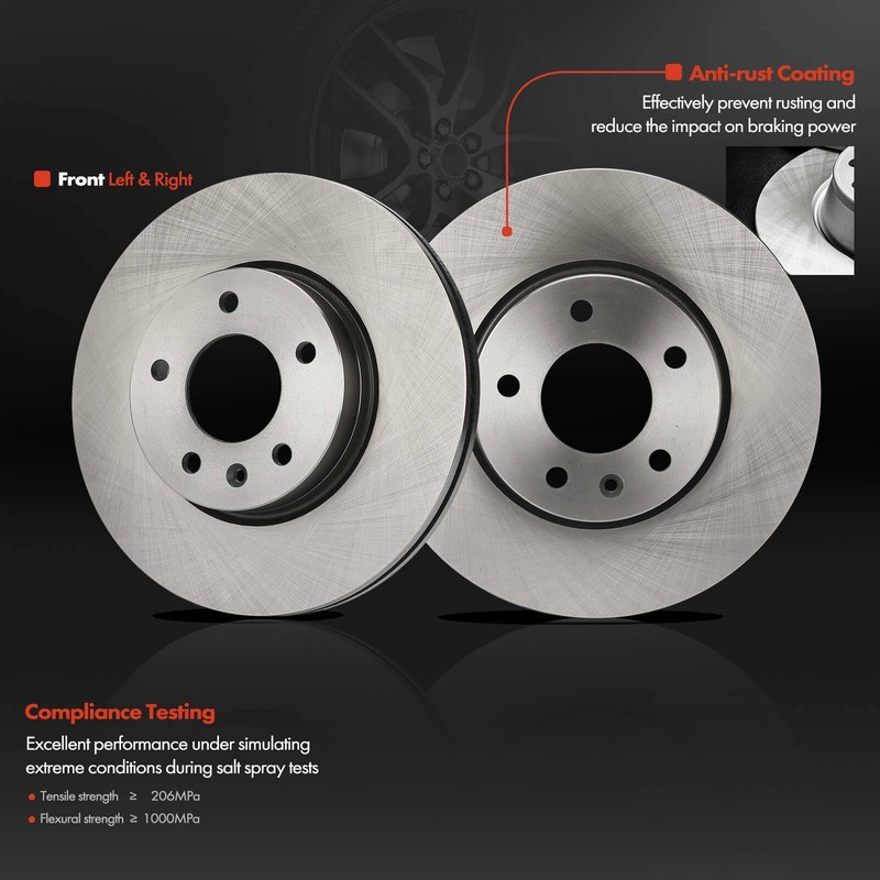 2x Front Left & Right Disc Brake Rotors for Cadillac ATS 13-17 CT4 20-23 300mm gallery