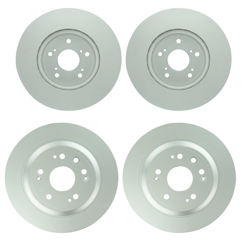 Bosch QuietCast Front 296 mm & Rear 304.7 mm Disc Brake Rotors Kit For Honda