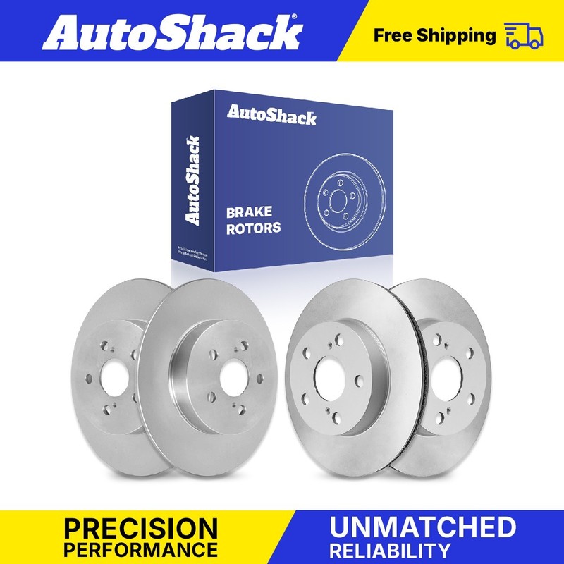 Front Rear Brake Rotors Set for Toyota, Prius 2010-2015, FWD L4 1.8L