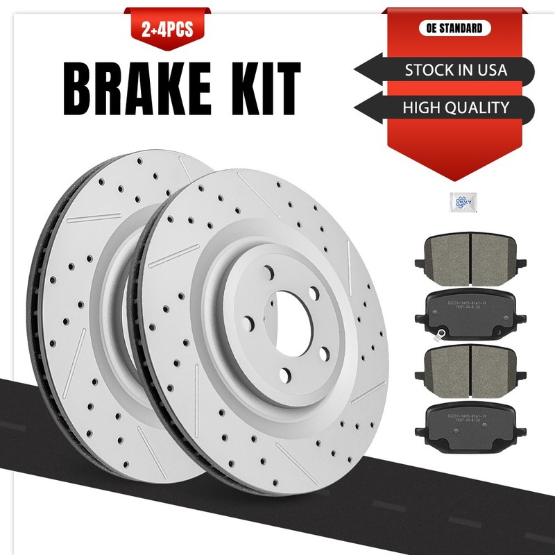 13.78 inch Rear Disc Brake Rotors Ceramic Pads for 2020-2024 2025 Ford Explorer