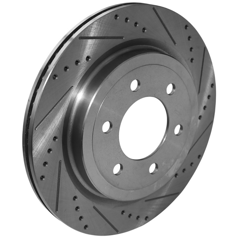 Drilled Brake Rotor for Ford Expedition 18-21 F-150 Lincoln Navigator Rear Pair gallery