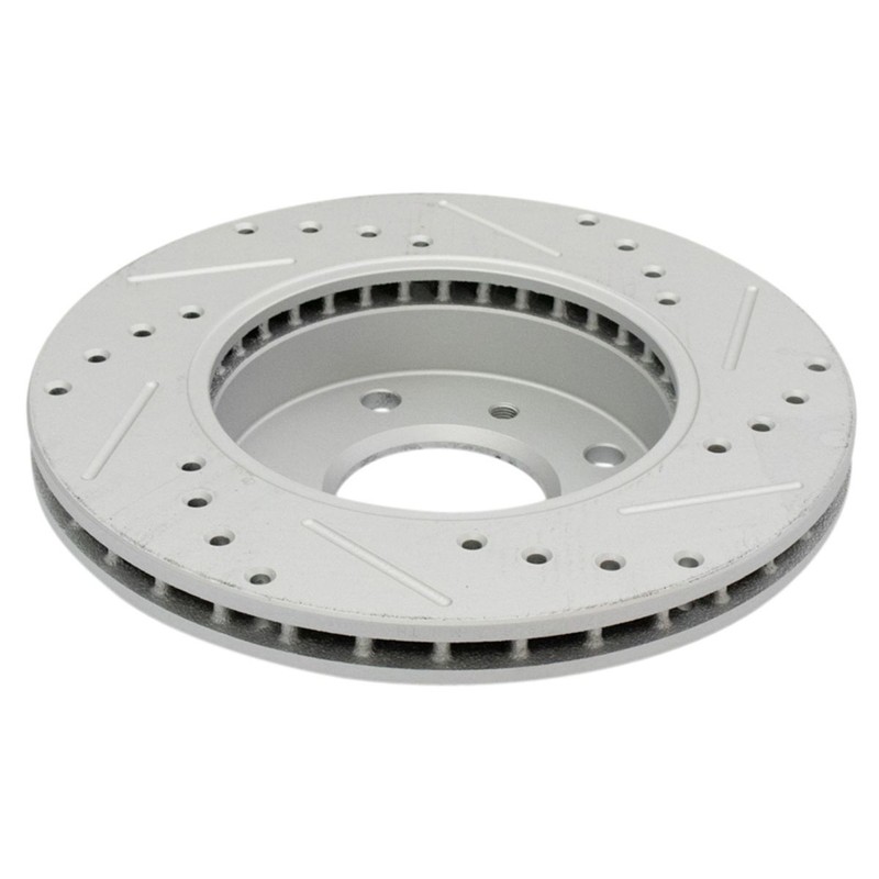New Performance Brake Rotor Drilled & Slotted Front Coated Pair For Nissan gallery