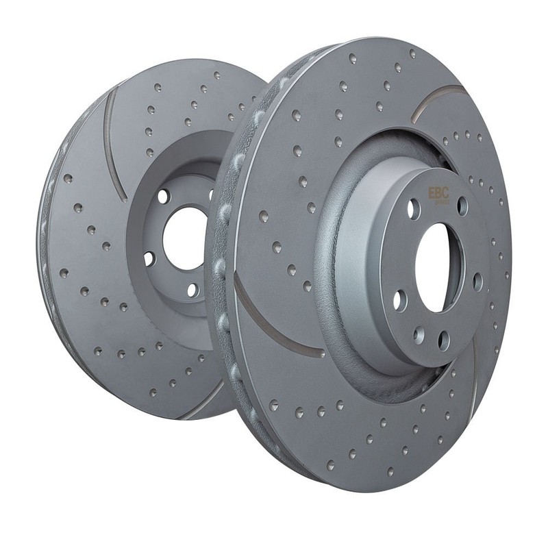 EBC GD7116 Turbo-Groove Front Brake Discs 280mm Vented Slotted Dimpled for 03-09