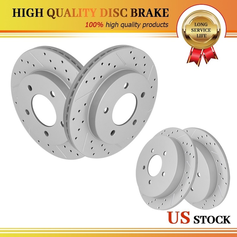 5 Lug Front Rear Disc Brake Rotors for Ford F-150 2003 F-150 Heritage V8