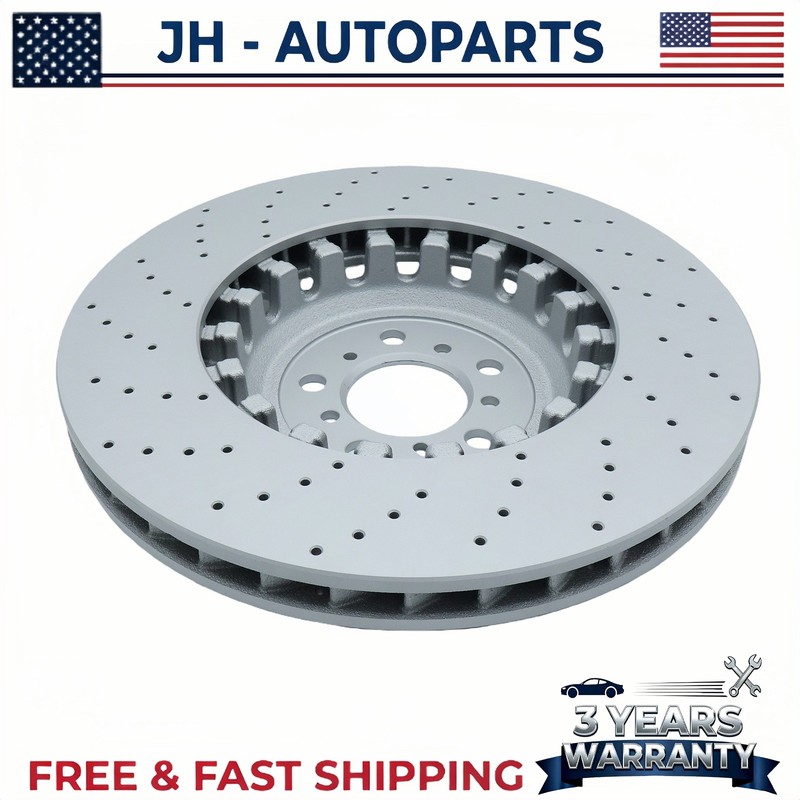 2PCS Front Vented & Drilled Disc Brake Rotors For BMW F10 F12 F13 M5 M6 gallery